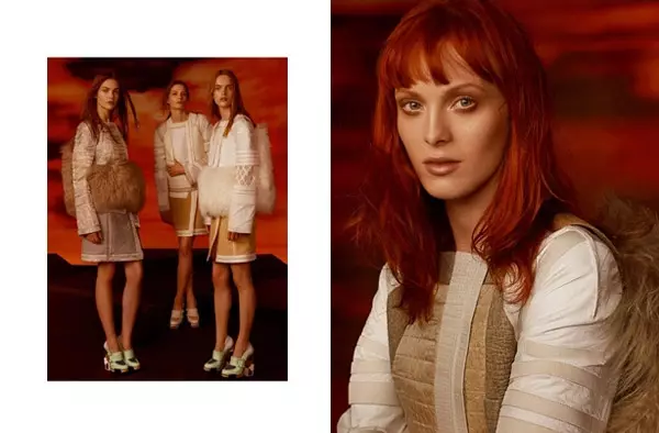 Balenciaga Fall 2010 Campagne | Freja Beha Erichsen, Karen Elson, & Stella Tennant vum Steven Meisel