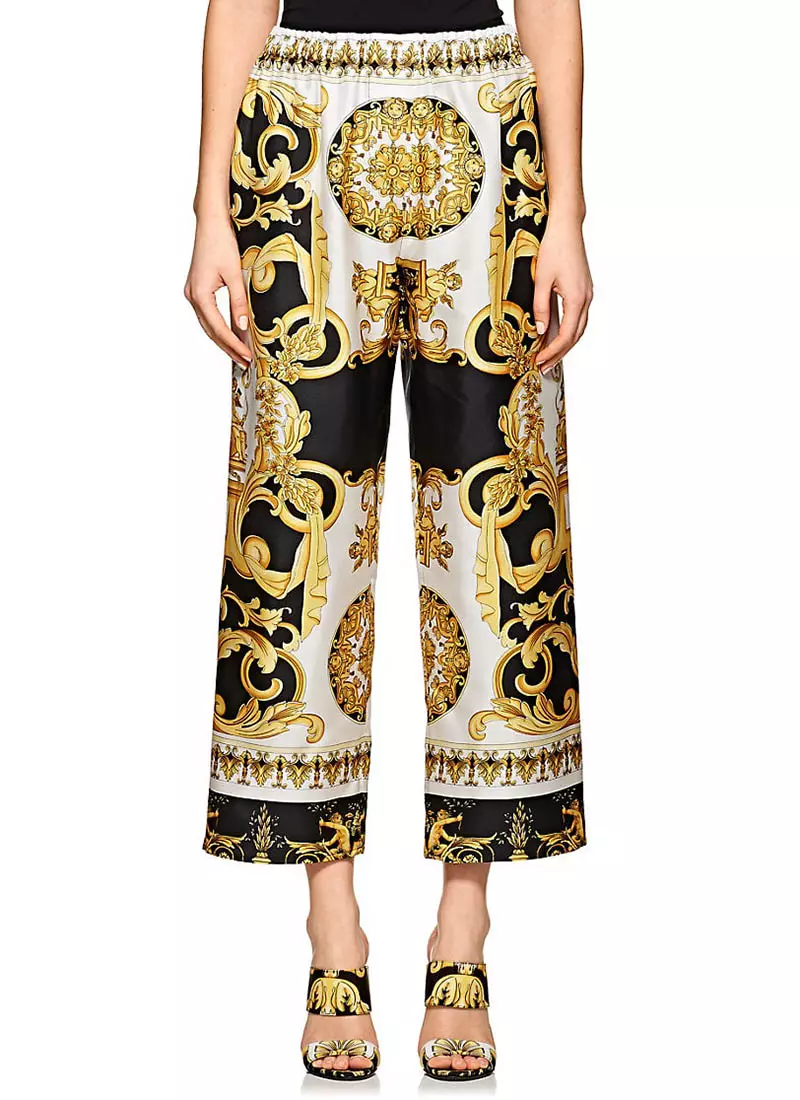 Versace 巴洛克印花九分裤 $795