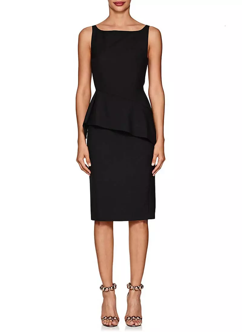 Narciso Rodriguez Wool Fitted Peplum Dress $2,095