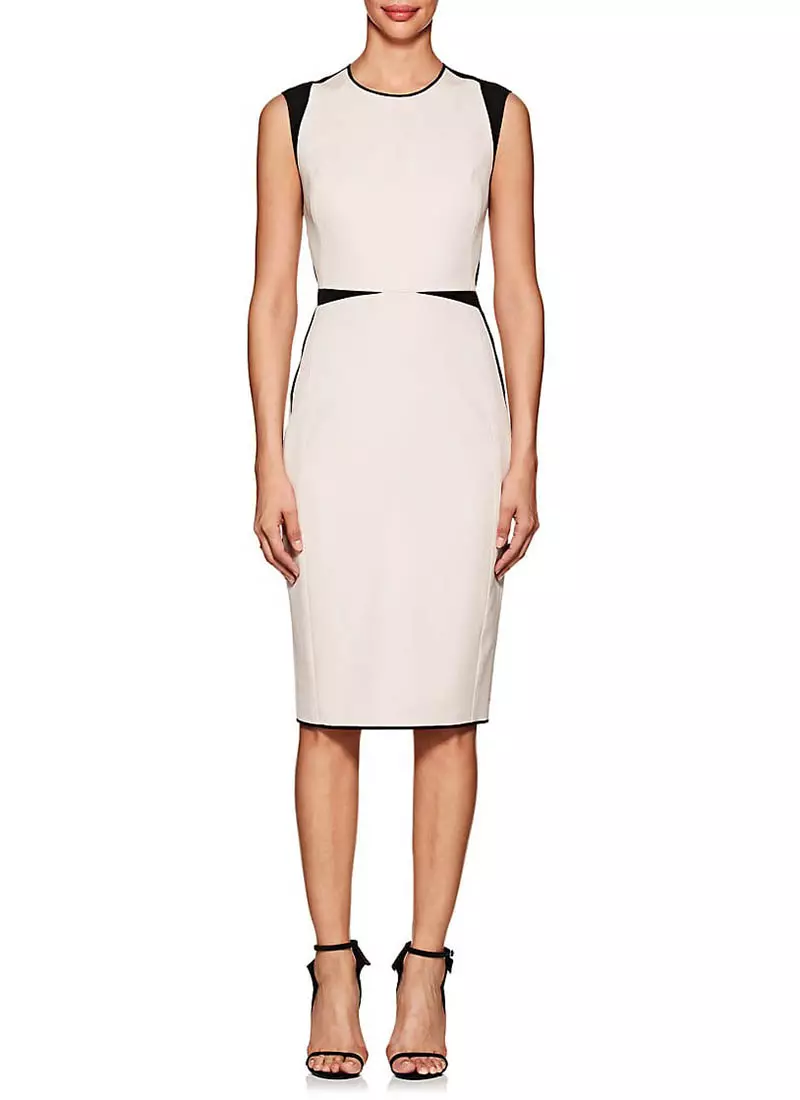 Narciso Rodriguez Colorblocked Wool Twill Sheath Dress $1,995