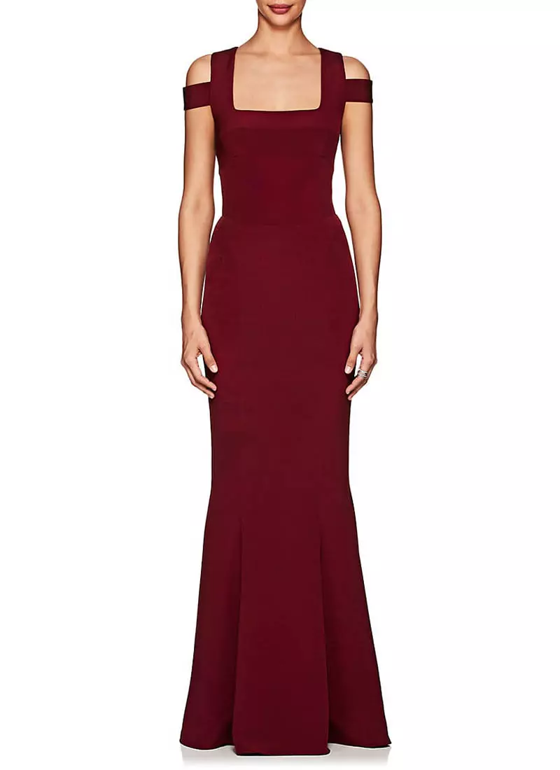 Narciso Rodriguez Stretch-Silk Crepe Open-Back Gown $3,495