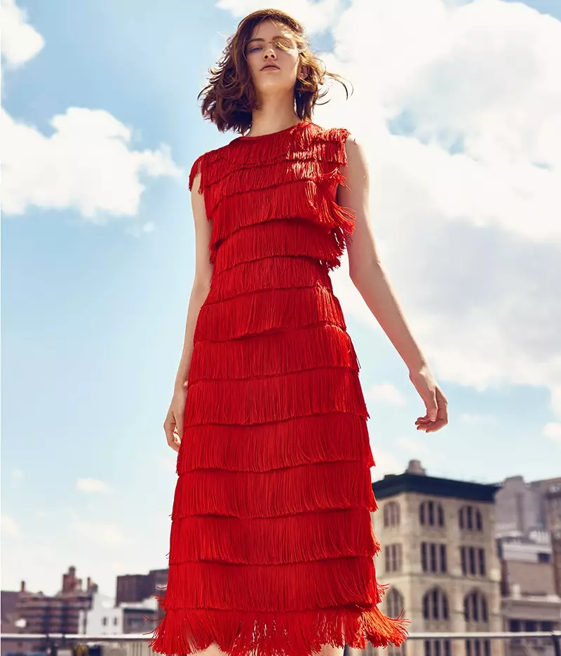 Stella McCartney Tiered Fringe Midi-Dress