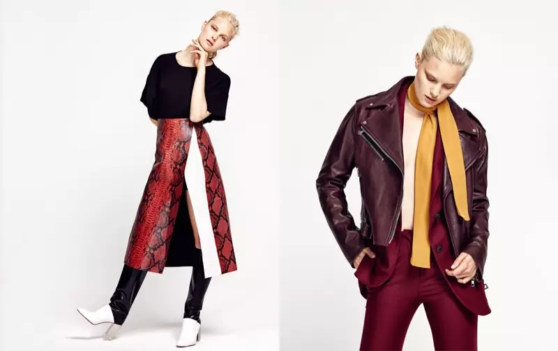 Hannah Holman porte la mode d'automne pour L'Officiel Turquie par Ahmet Unver