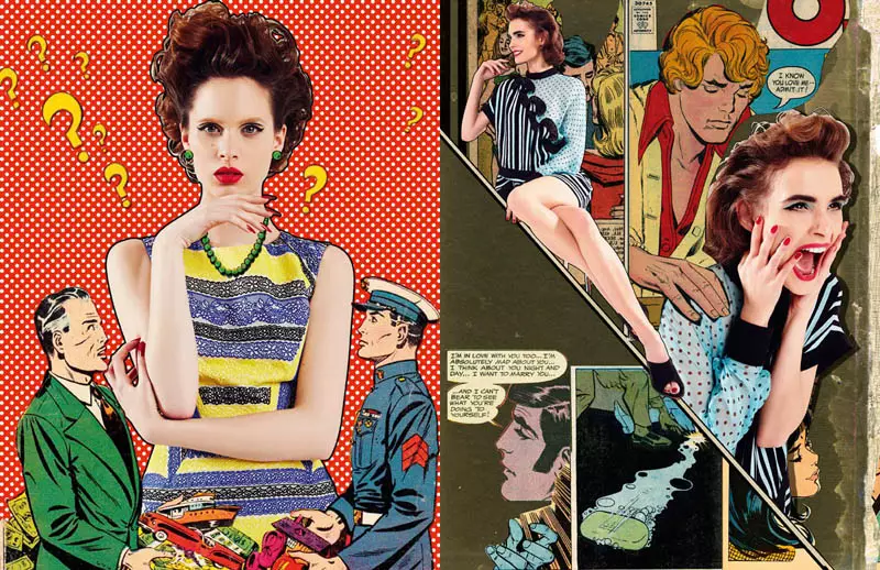 Nakuha ni Ahmet Unver ang 50s Comic Strip Style para sa L'Officiel Turkey