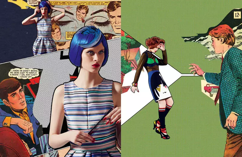 Nakuha ni Ahmet Unver ang 50s Comic Strip Style para sa L'Officiel Turkey