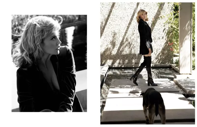 Estella Warren poséiert fir Mehmet Erzincan am L'Officiel Tierkei Shoot