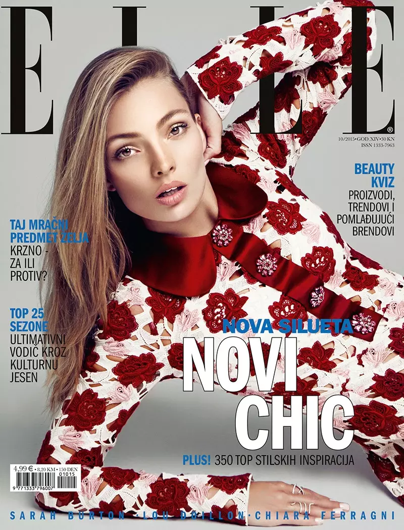 Carola Remer á forsíðu ELLE Croatia október 2015