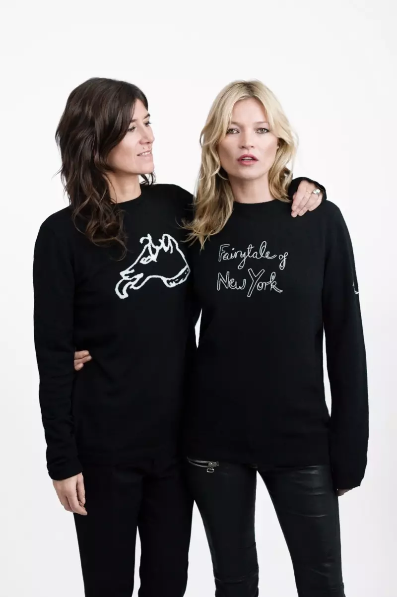 Pull Bella Freud x Kate Moss Save the Children (sur Kate)