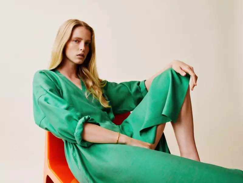 Abby Champion Massimo Dutti Sesión de moda de verán 2021