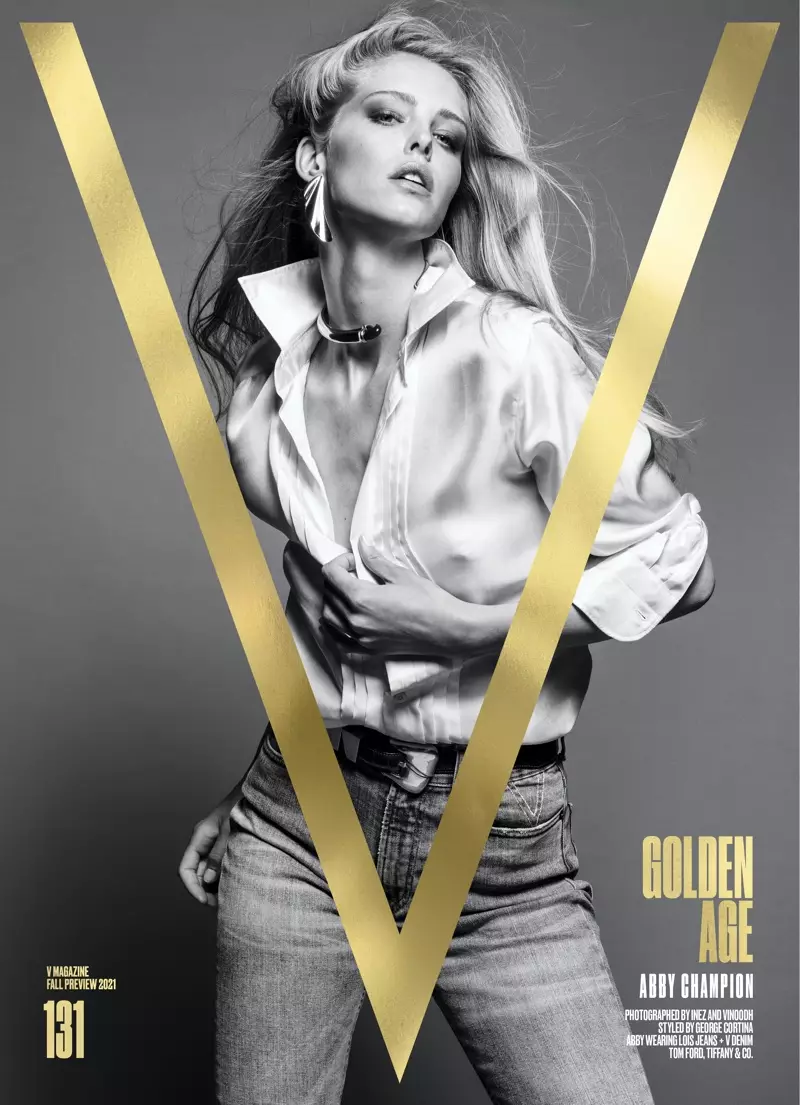 Abby Champion på V Magazine #131 Pre-Fall 2021 Cover. Bild: Med tillstånd av V Magazine / Inez & Vinoodh