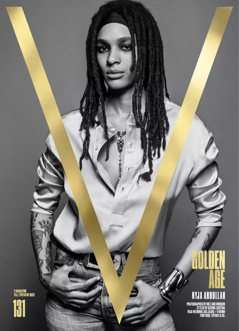 Nyja Abdullah V Magazine #131 2021. aasta sügiseeelses kaanes. Pilt: V Magazine'i / Inez & Vinoodh loal