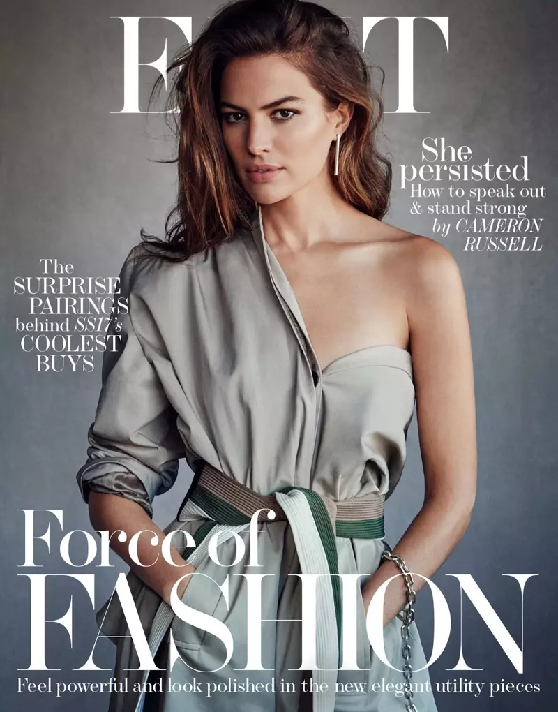 Cameron Russell na capa da edição de 23 de fevereiro de 2017