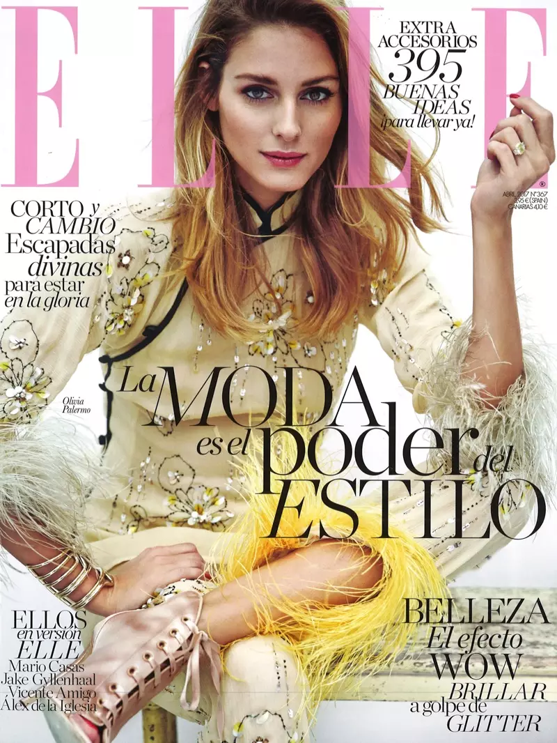 Olivia Palermo su ELLE Spagna Aprile 2017 Copertina