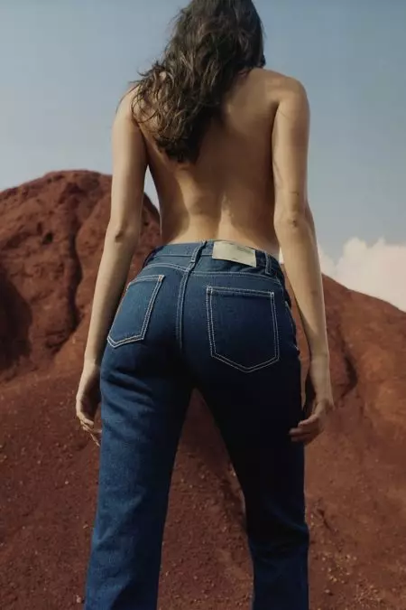 Vanessa Moody მინიმალურად მიდის Off-White Denim Resort '19 კამპანიისთვის