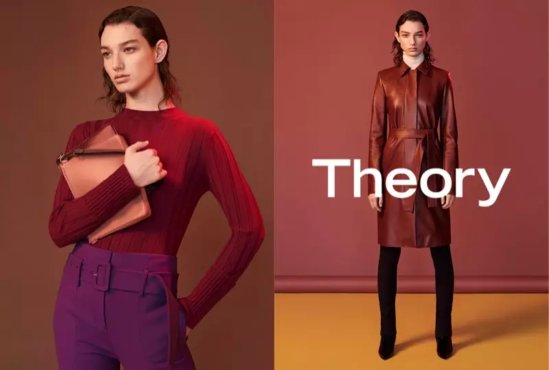 McKenna Hellam speel in Theory se herfs-winter 2017-veldtog