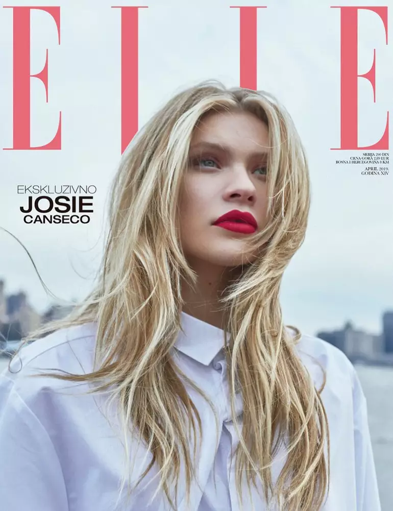 ELLE सर्बियाका लागि Josie Canseco मोडेलहरू स्लीक फेसन