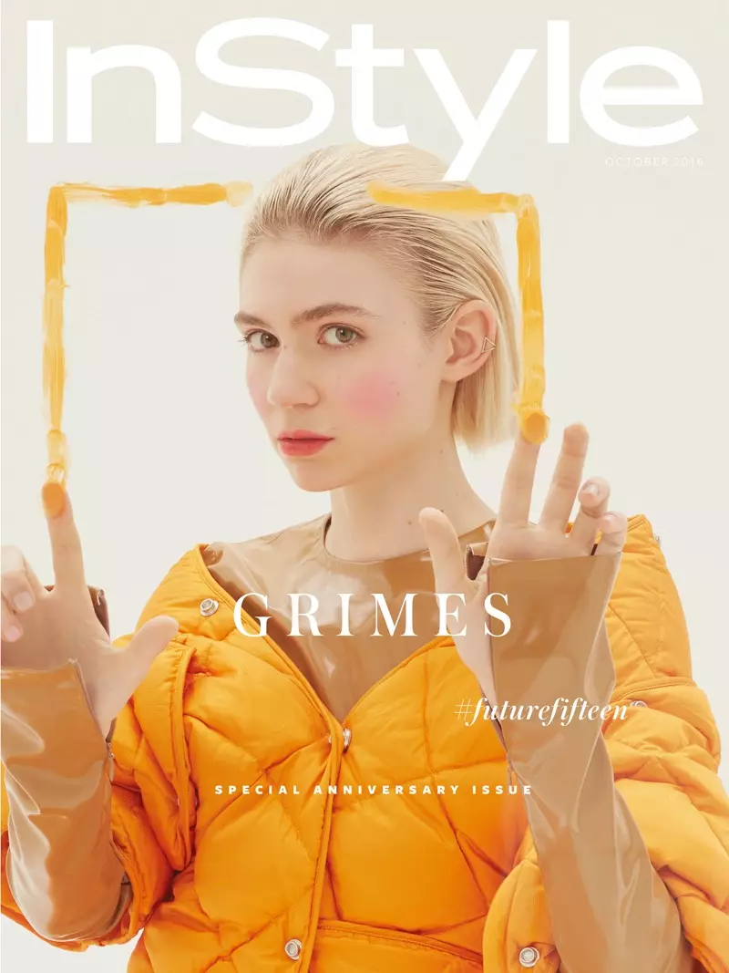 Grimes on InStyle UK آڪٽوبر 2016 Cover