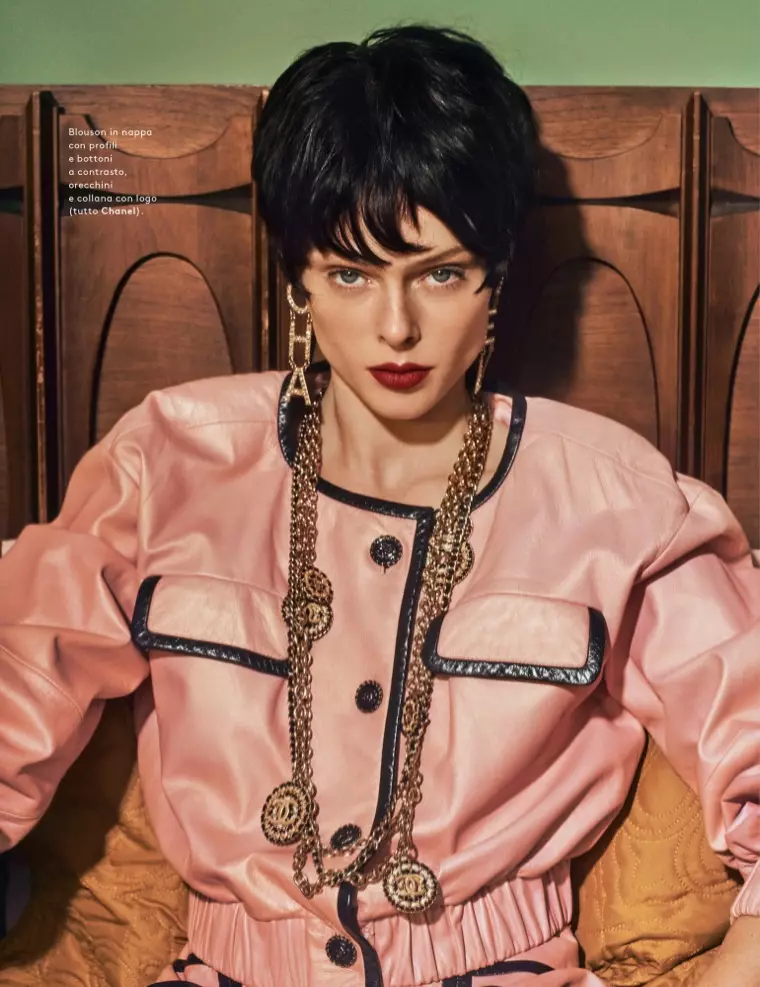 Coco Rocha modellerer retrostil for Grazia Italia