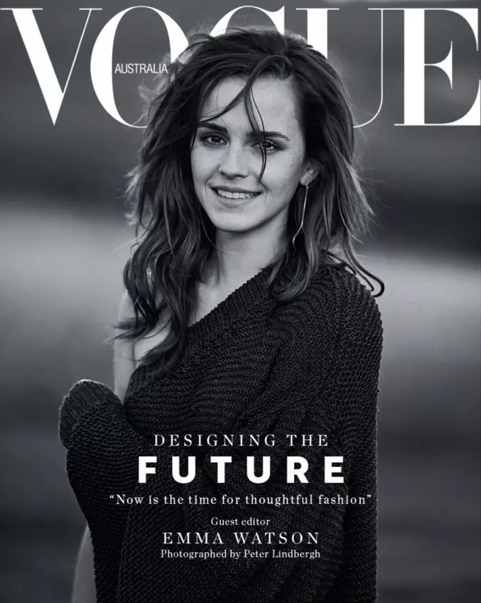 Actor Emma Watson on Vogue Australia March 2018 Cover