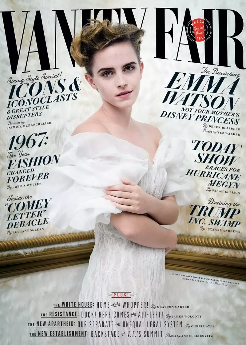 Emma Watson op Vanity Fair maart 2017 Cover