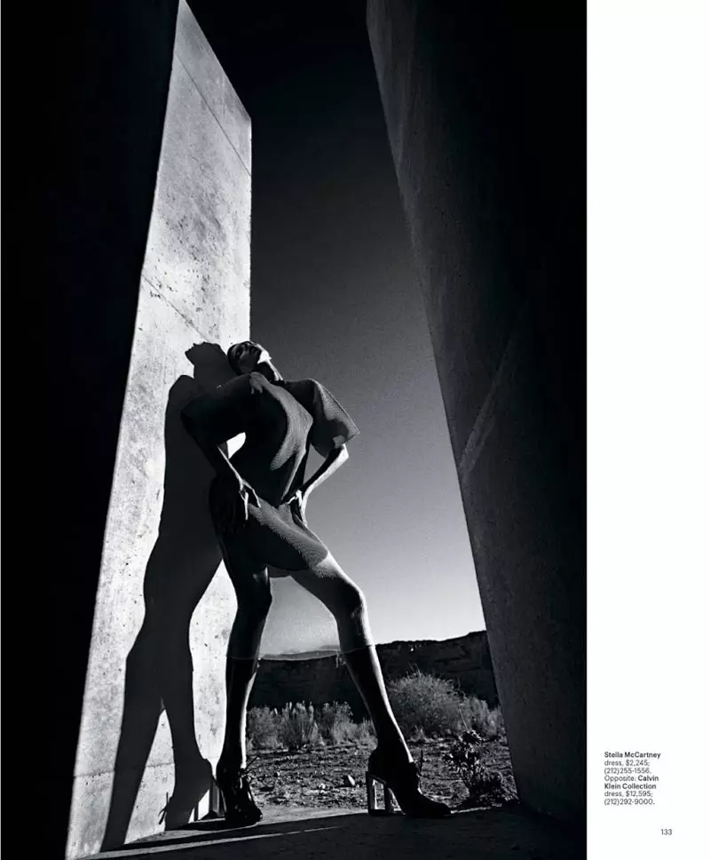 Anja Rubik Models Sleek Looks for T Magazine Spring 2013 by Mario Sorrenti