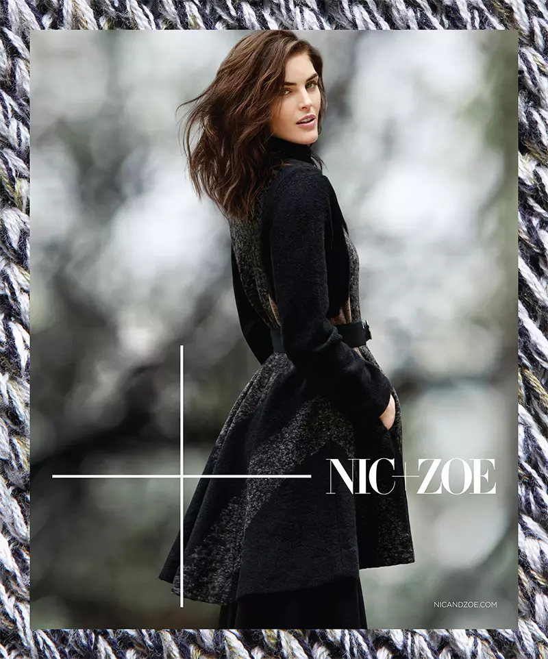 Hilary Rhoda a NIC+Zoe 2015 őszi kampányához. Fotó: Air Paris