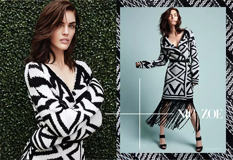 Hilary Rhoda a NIC+Zoe 2015 őszi kampányához. Fotó: Air Paris