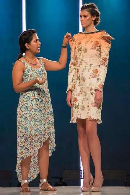 GEWINNEN LOOK: Sandhya an hire Modell op der Pist. Foto: Liewensdauer