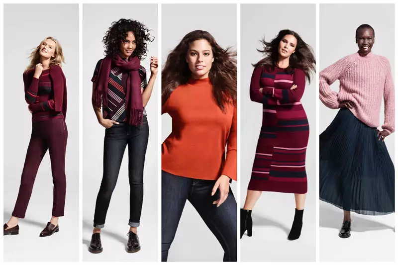 Lindex Fall 2016 Campaign w / Ashley Graham, Alek Wek