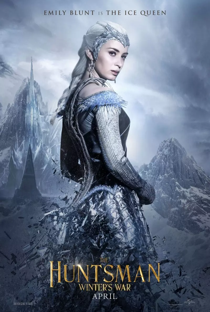 Emily Blunt comme la reine des glaces