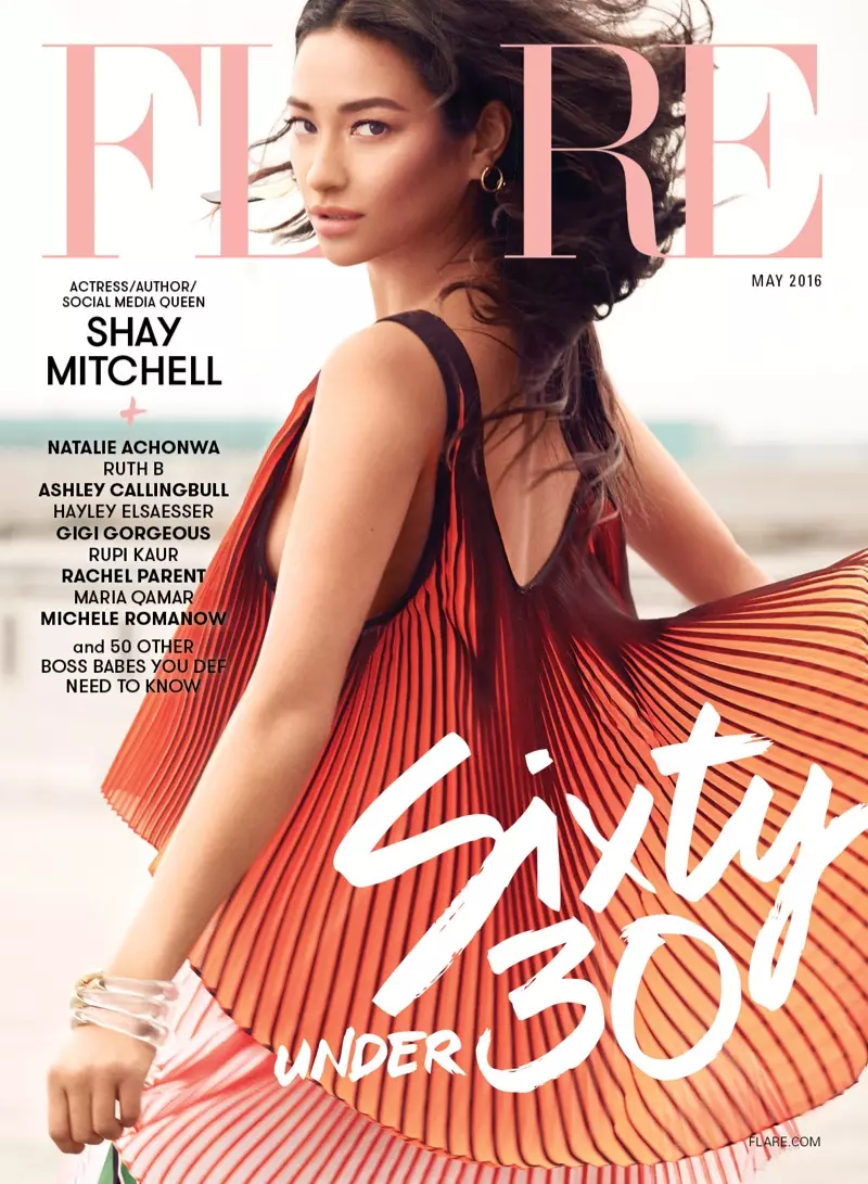 Shay Mitchell a FLARE Magazin 2016. májusi borítóján
