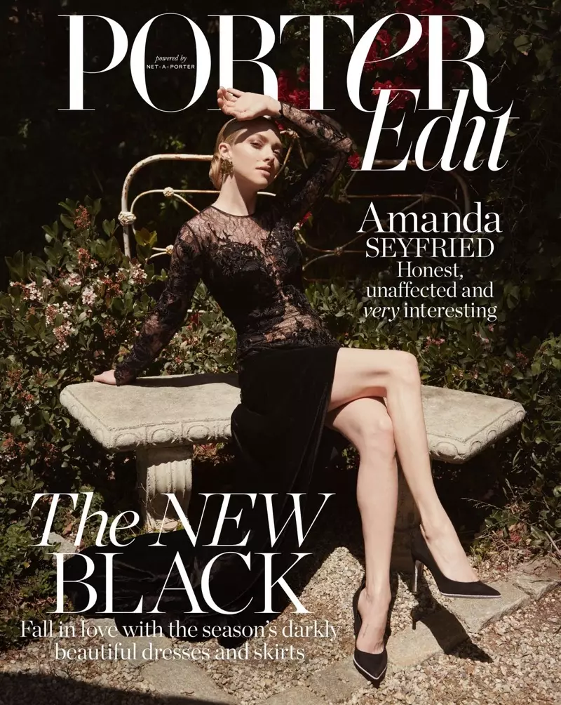 Amanda Seyfried em PORTER Editar capa de 13 de julho de 2018