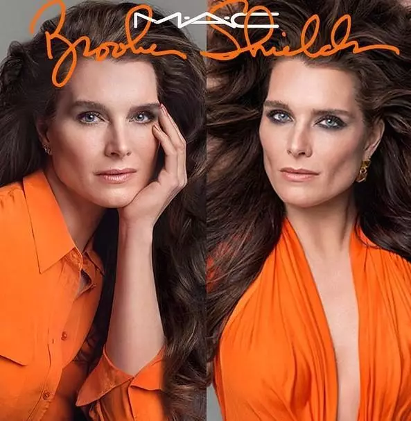 Compre Brooke Shields para la línea de maquillaje MAC