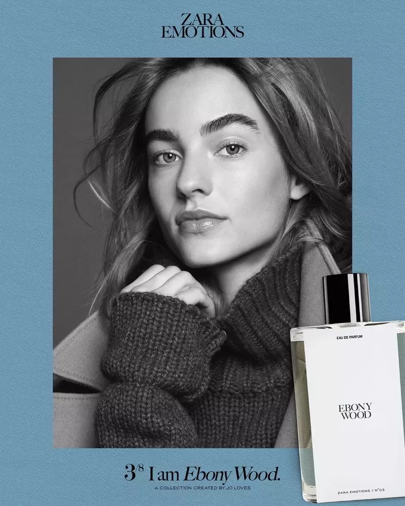 Maartje Verhoef est à la tête de la campagne de parfum Zara Emotions.