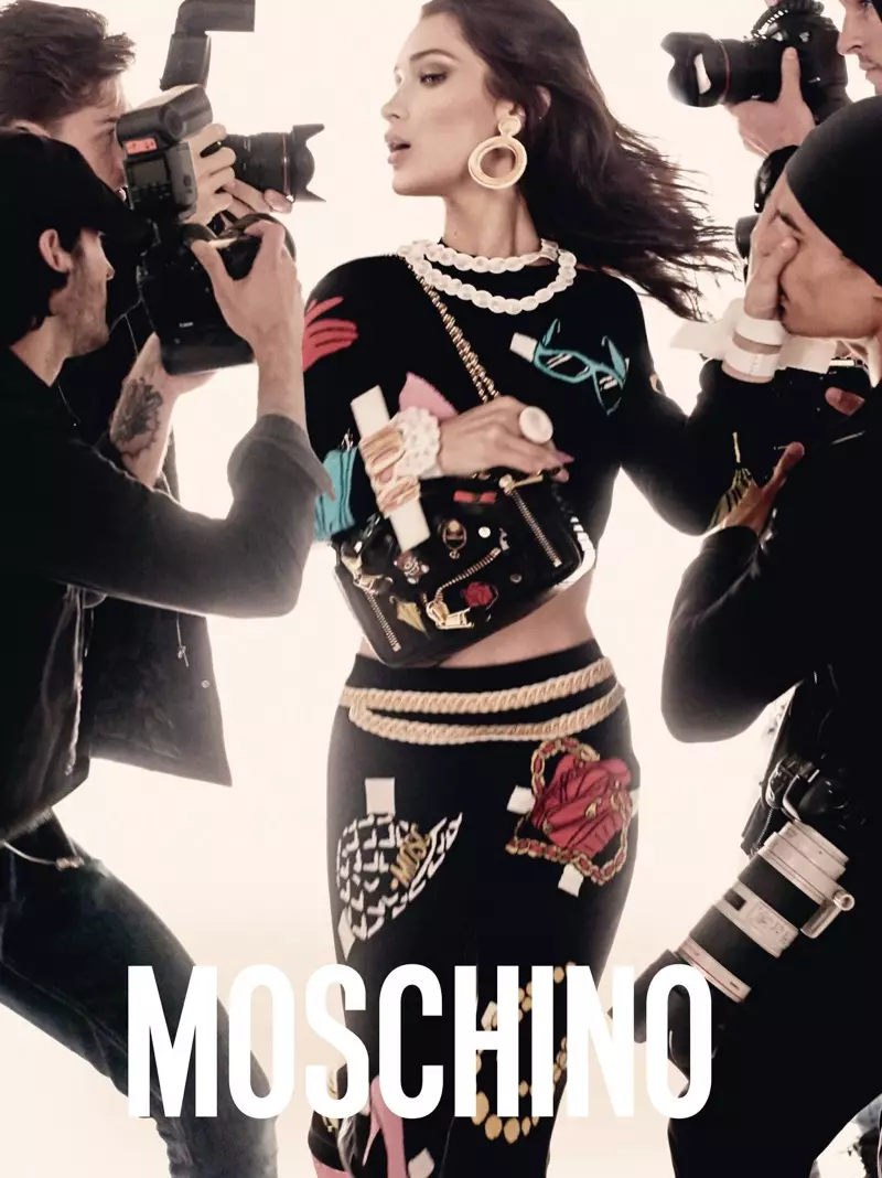 Gigi & Bella Hadid Moschino Spring 2017 Campaign