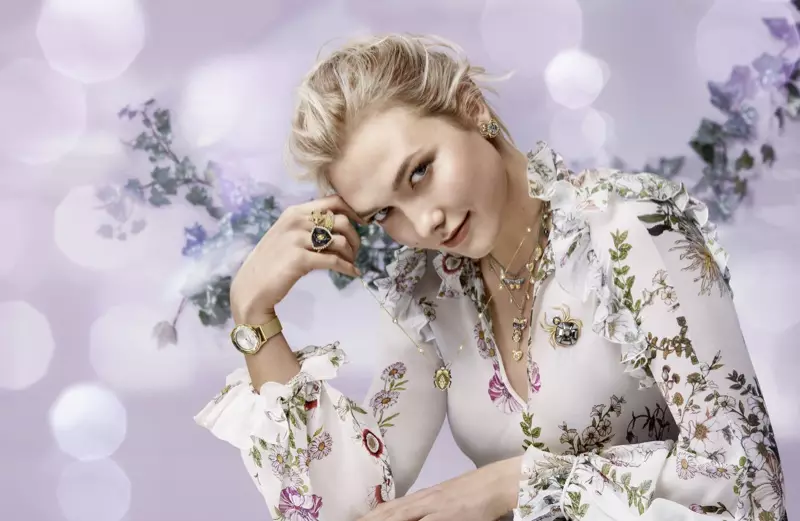 Ngôi sao Karlie Kloss trong chiến dịch Swarovski mùa đông 2018