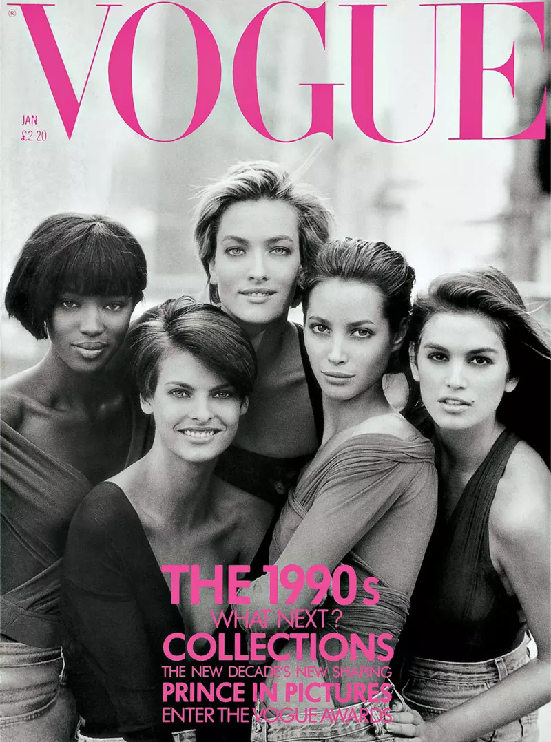 Vogue UK Jannewaris 1990 Cover