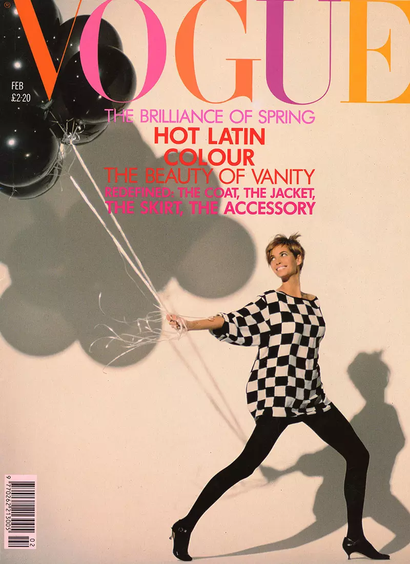 Vogue UK Februari 1990 Cover