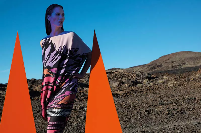 Christy Turlington Stars v kampani Missoni jaro/léto 2014