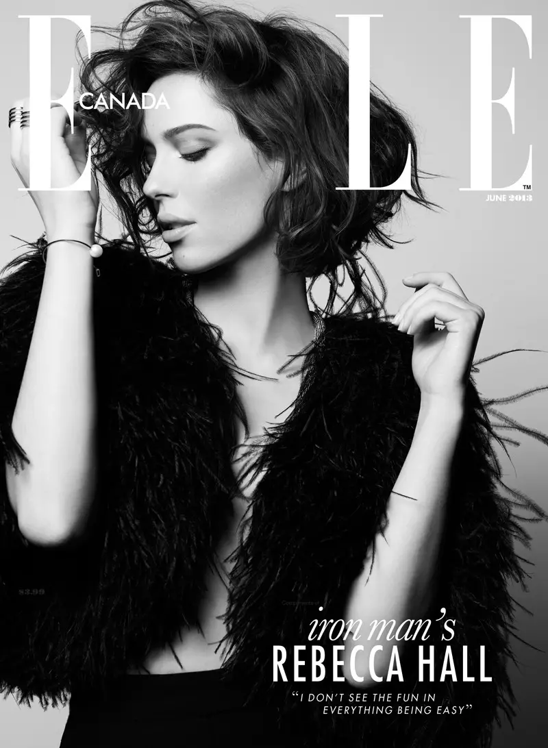 Rebecca Hall schittert in Elle Canada's Cover Shoot van juni 2013 door Max Abadian