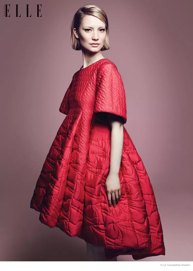 Mia Wasikowska Wears Fall Style for Elle Canada Cover Story