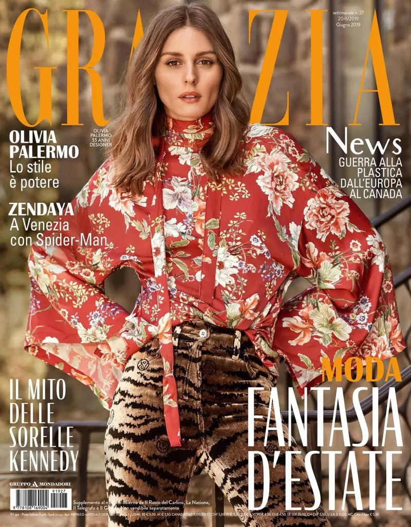 Olivia Palermo នៅលើ Grazia Italy ថ្ងៃទី 20 ខែមិថុនា ឆ្នាំ 2019 គម្រប