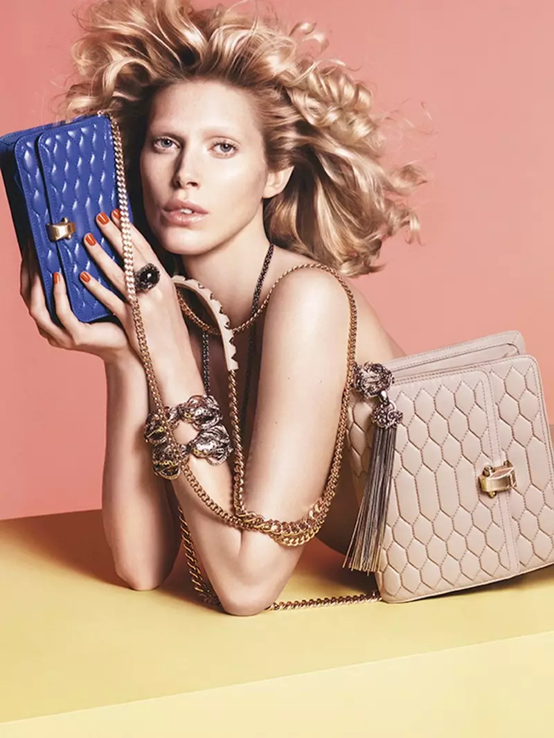 Iselin Steiro Fronts Roberto Cavalli Spring/Summer 2014 Campaign