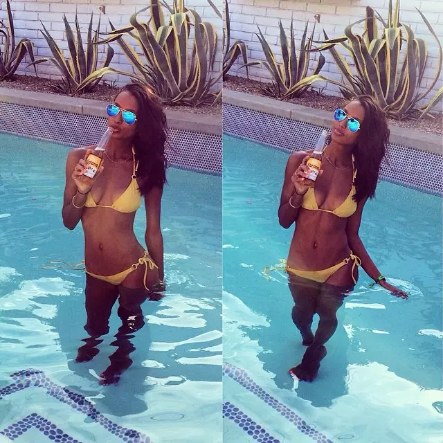 Jasmine Tookes bikini zer li xwe dike