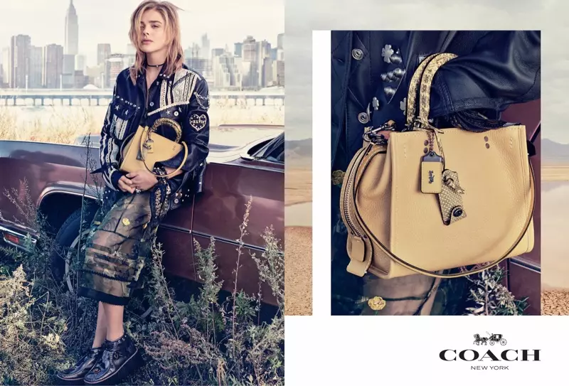 Steven Meisel sere foto, kpakpando Chloe Grace Moretz na mkpọsa mmiri nke Coach 2017