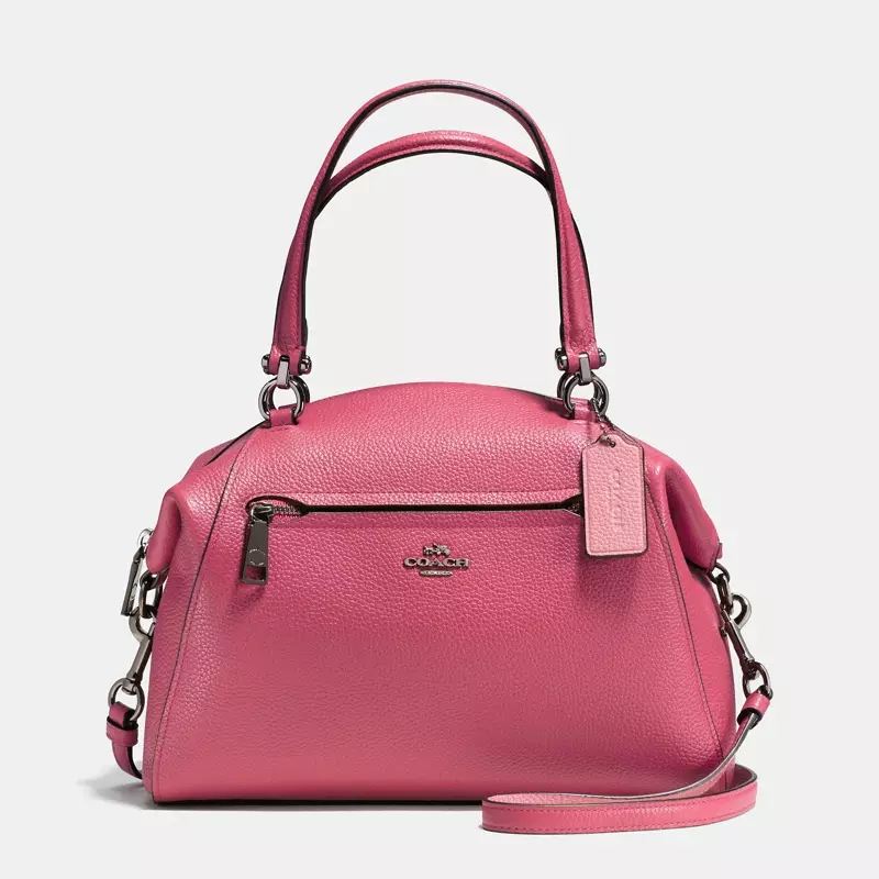 Coach Prairie Satchel dalam Kulit Pebble Bergilap