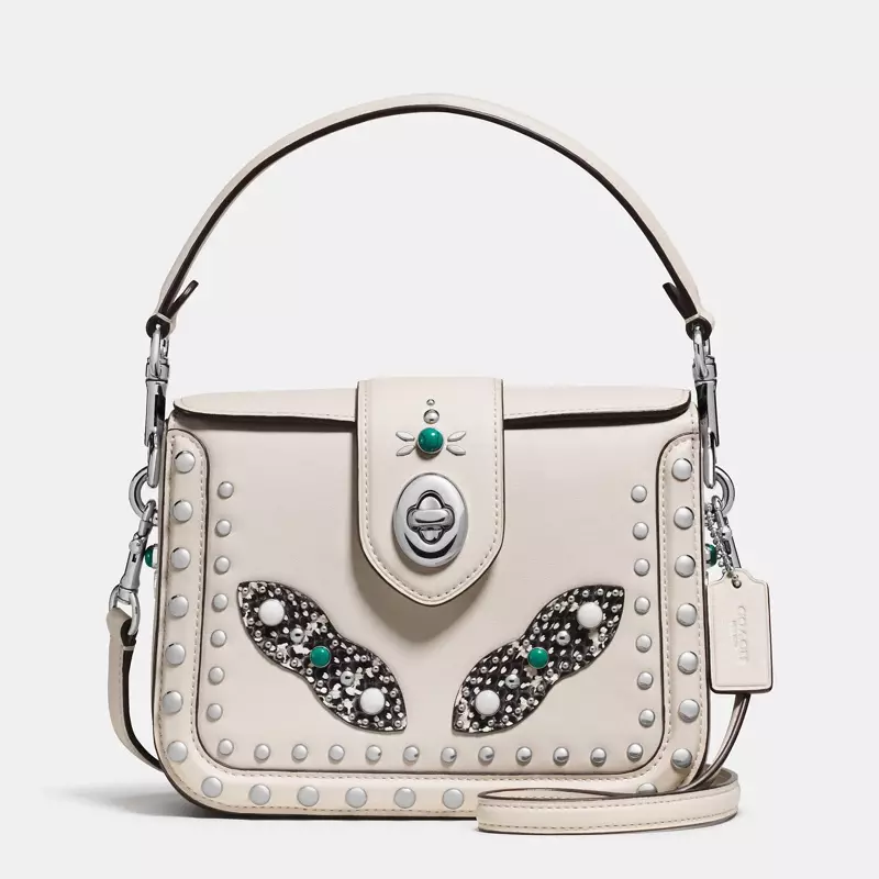 Coach Western Rivets Page Crossbody miaraka amin'ny Snake Detail