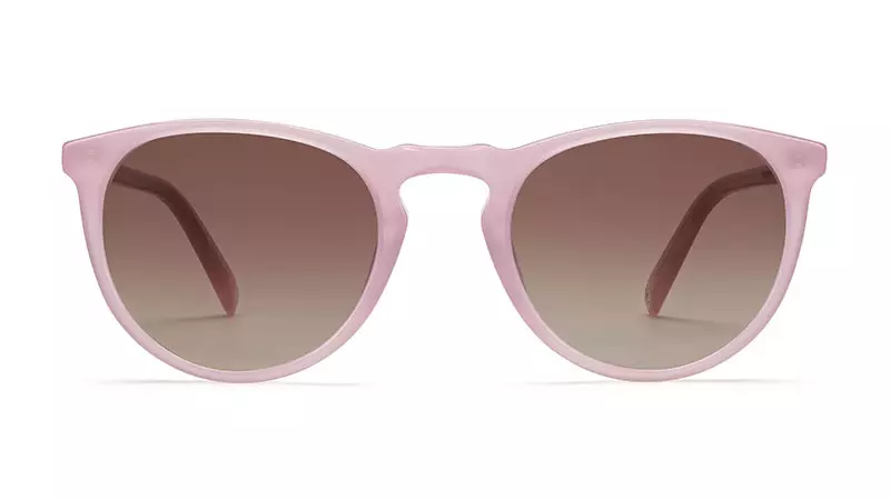 Syze dielli Warby Parker Haskell në opal rozë me lente gradient rozë 95 dollarë