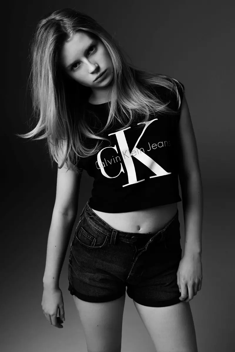 Lottie Moss għal Calvin Klein Jeans x mytheresa Campaign 2014