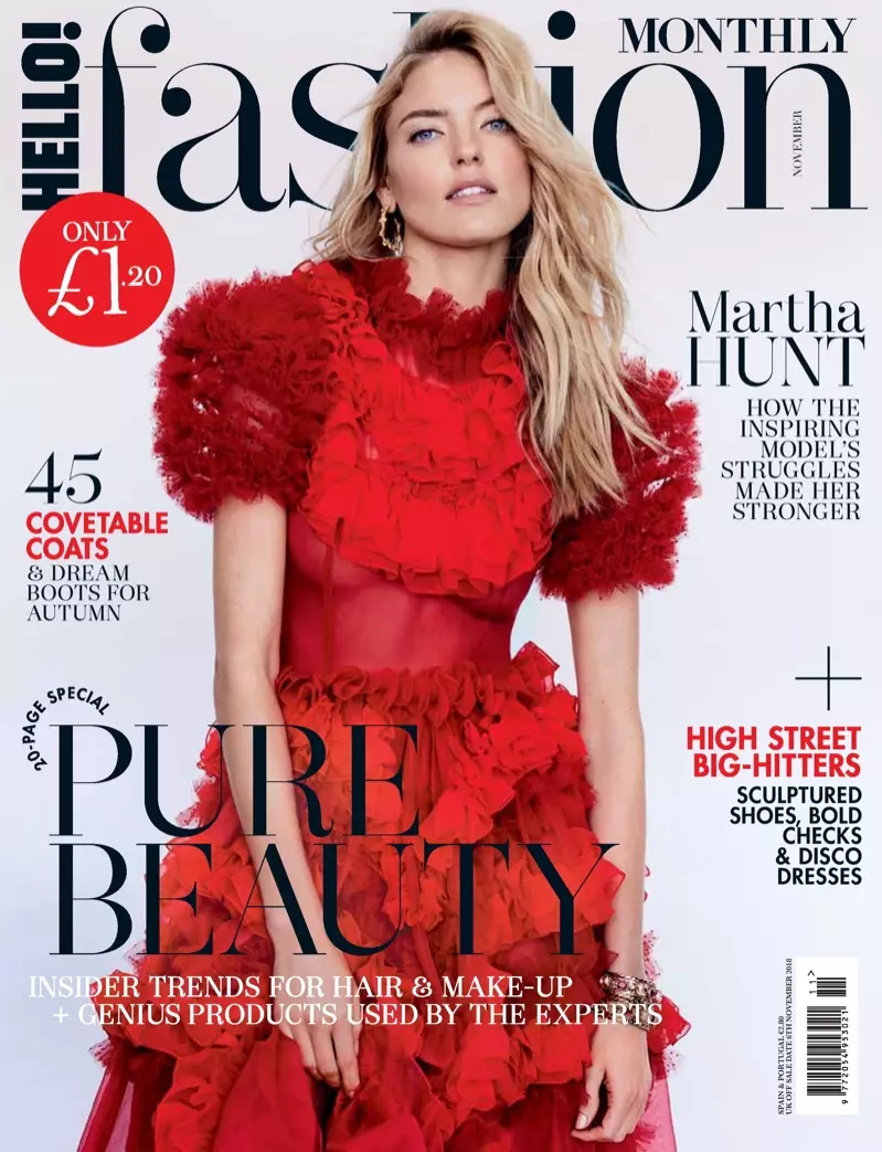 Martha Hunt pose dans les plus belles robes pour Hello! Mode